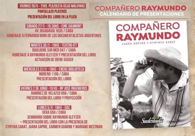 Calendario de presentaciones Compañero Raymundo